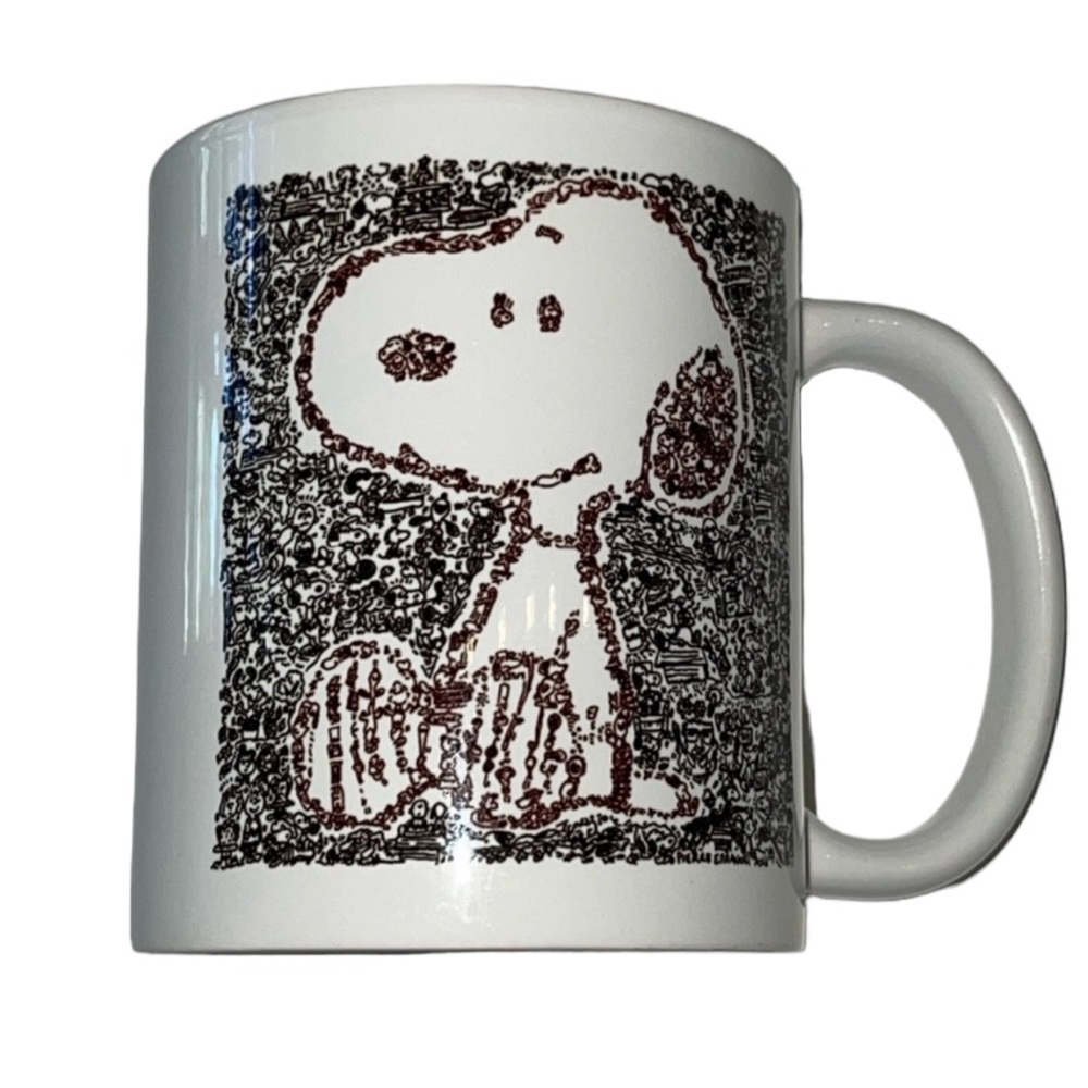 Snoopy Dog Woodstock Coffee Mug Tea Cup White Black Ceramic 11 Oz - Picture 5 of 10